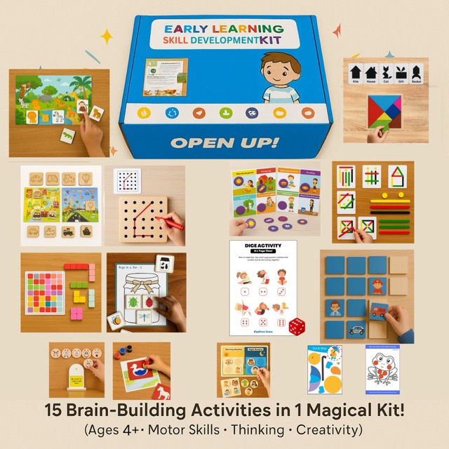 Montessori Learning Kit for 4-Year-Olds | Creative & Logical Thinking