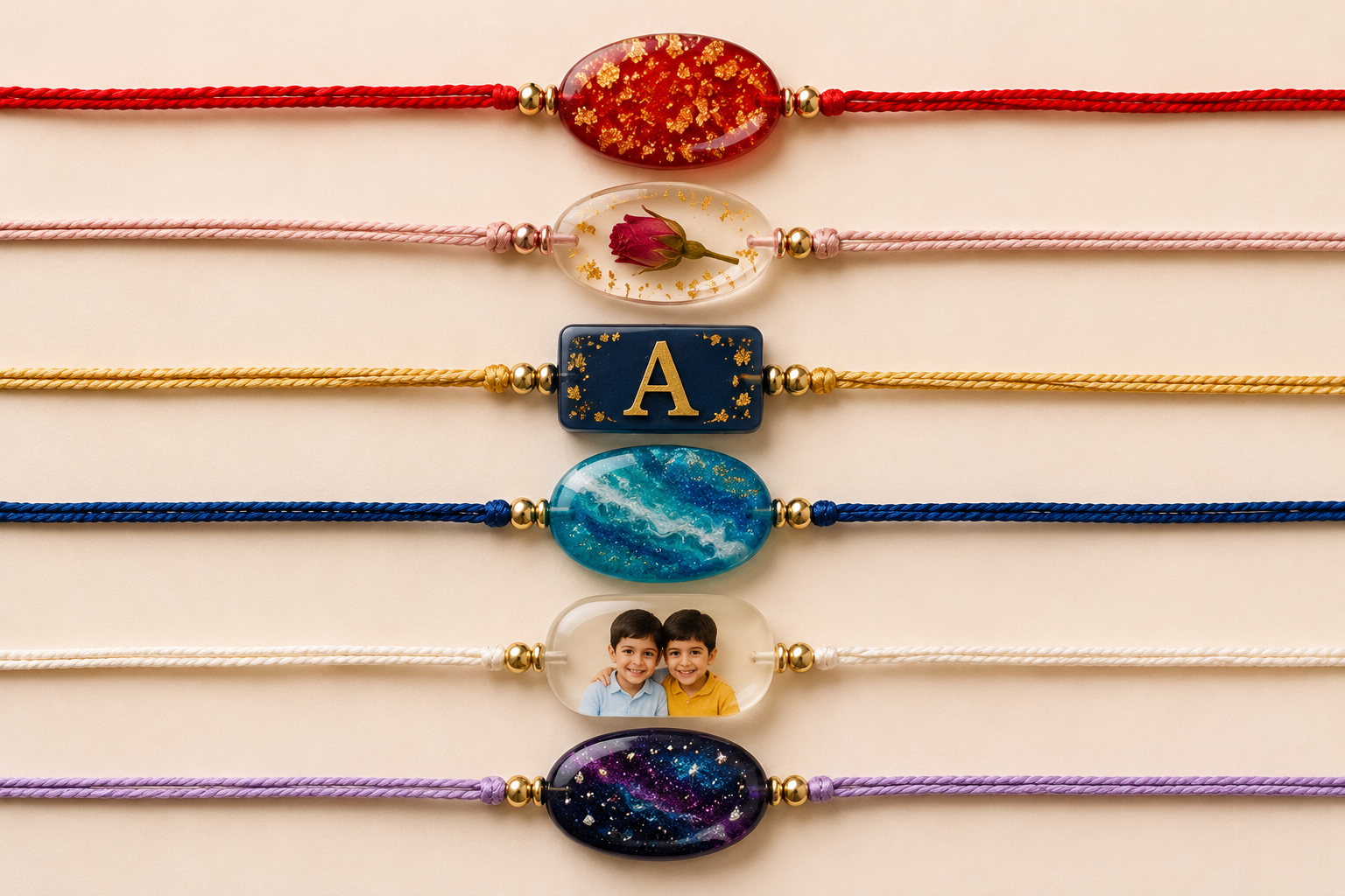 Resin Rakhi design ideas for Raksha Bandhan India