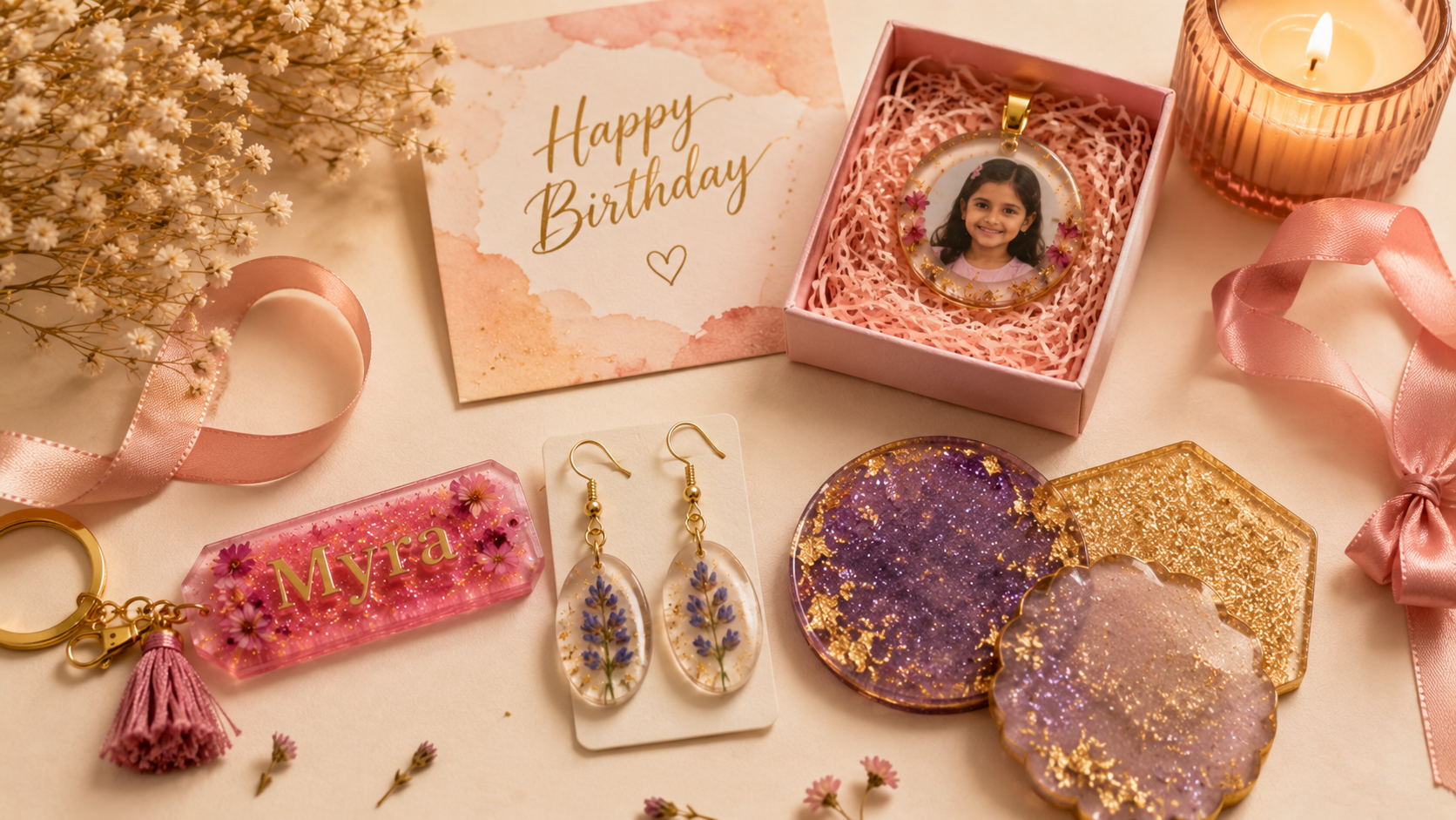 Resin art birthday gift ideas India
