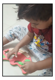 Child exploring activities